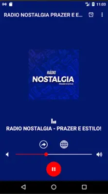 RADIO NOSTALGIA PRAZER E ESTILO android App screenshot 0